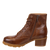 ARC in BROWN LEATHER Heeled Ankle Boots