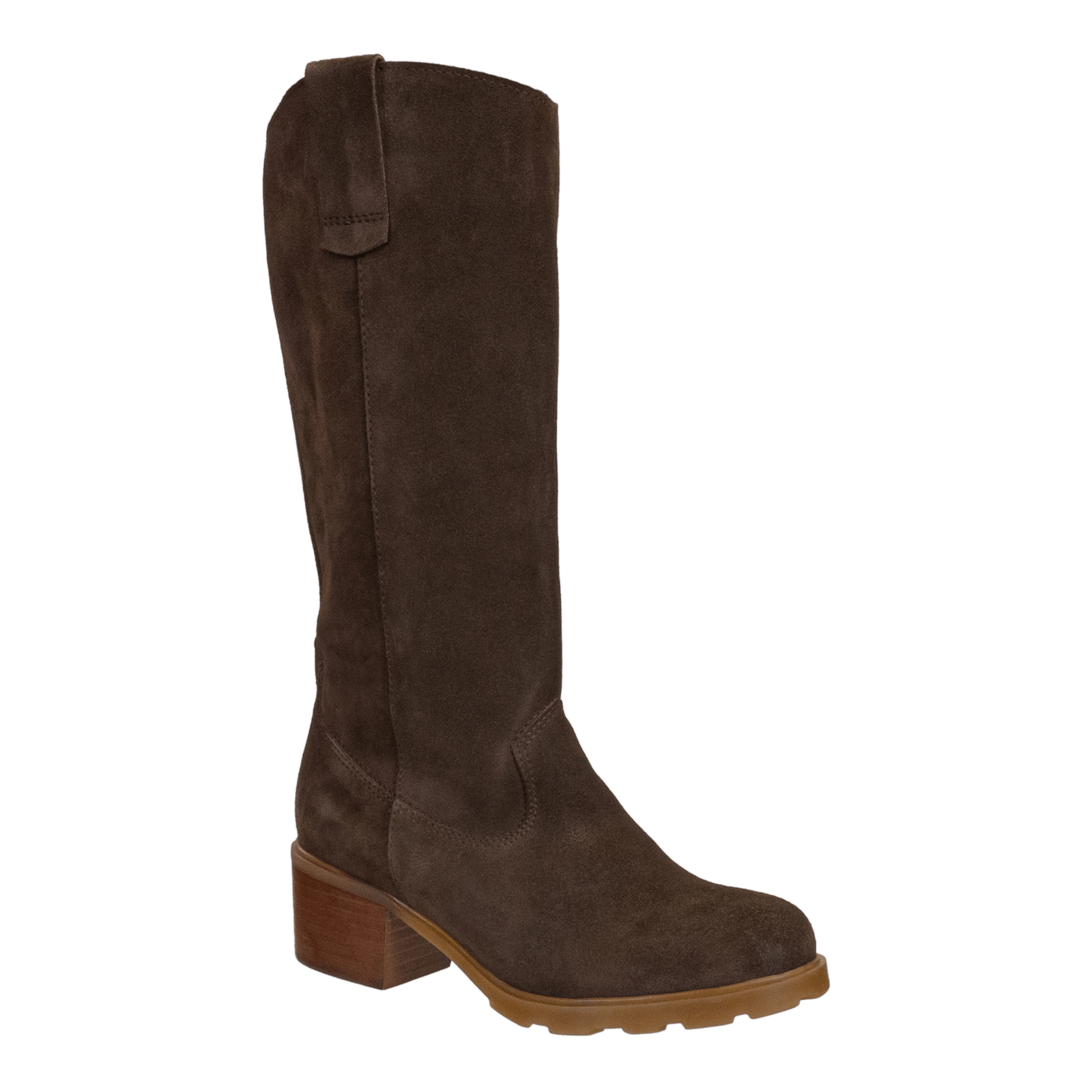 TALLOW in BROWN Heeled Mid Shaft Boots