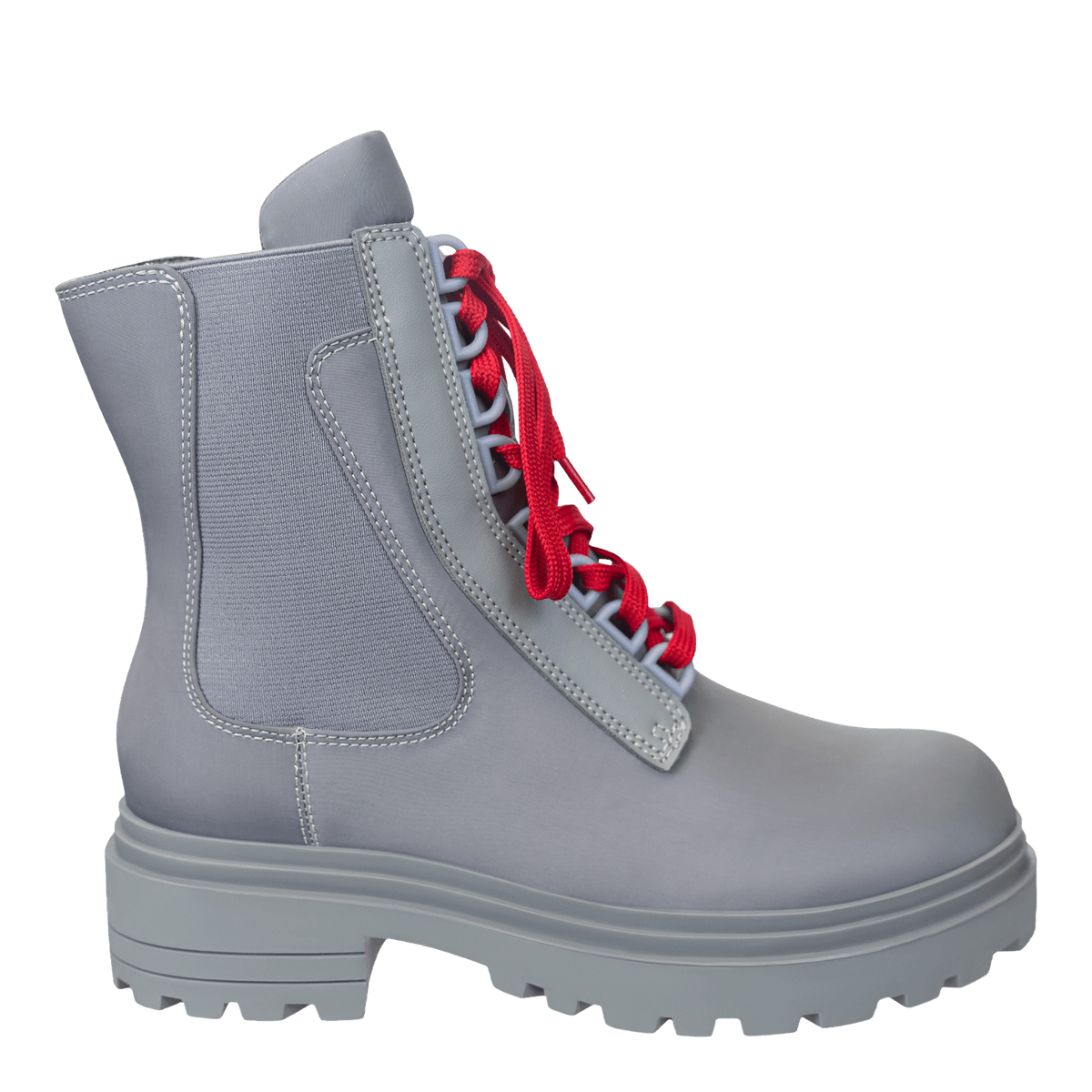 COMMANDER in GREY Combat Boots