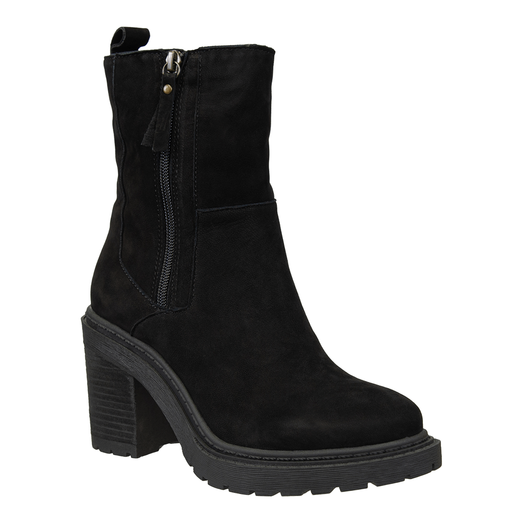 STEVE MADDEN MAIN BOOTIE SUEDE | Black Women's Ankle Boot | YOOX
