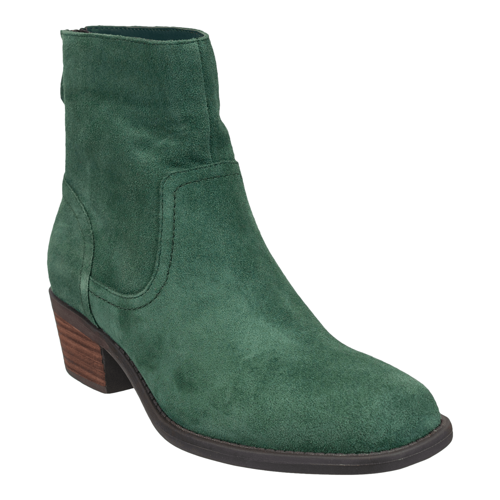 Homestead in Dark Green Heeled Ankle Boots Women's Shoes by OTBT