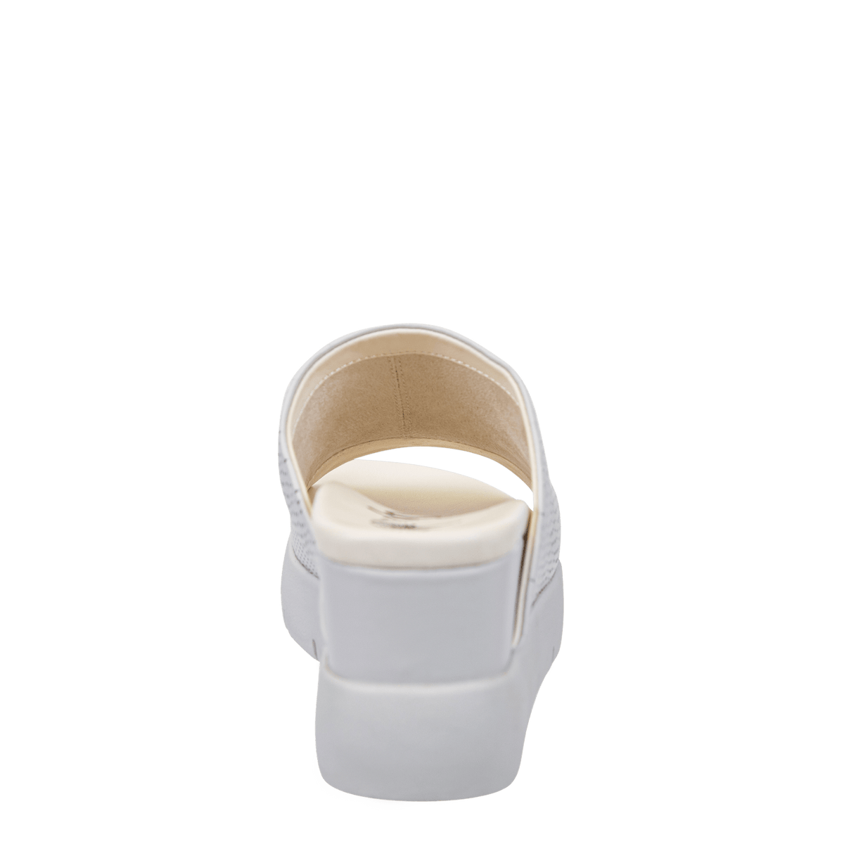 NORM in WHITE Wedge Sandals