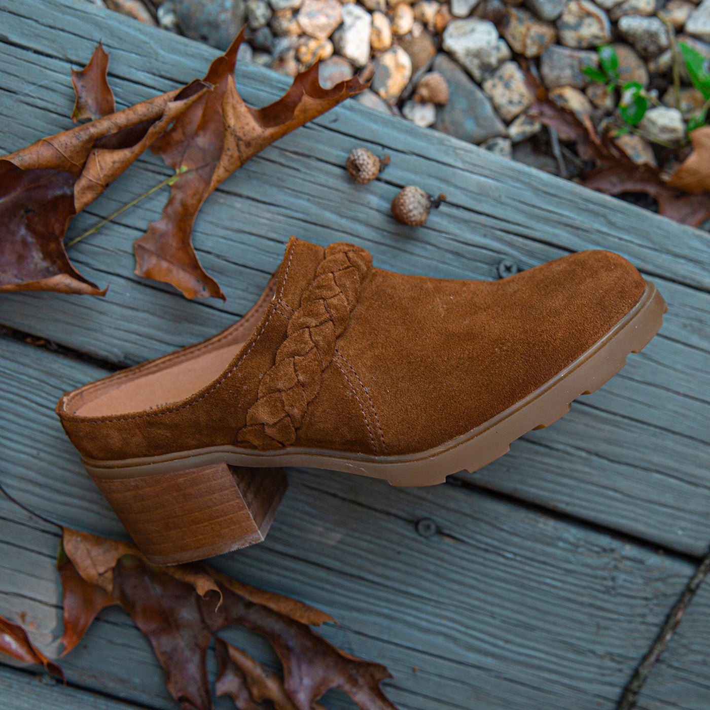 WEST in CAMEL Heeled Mules