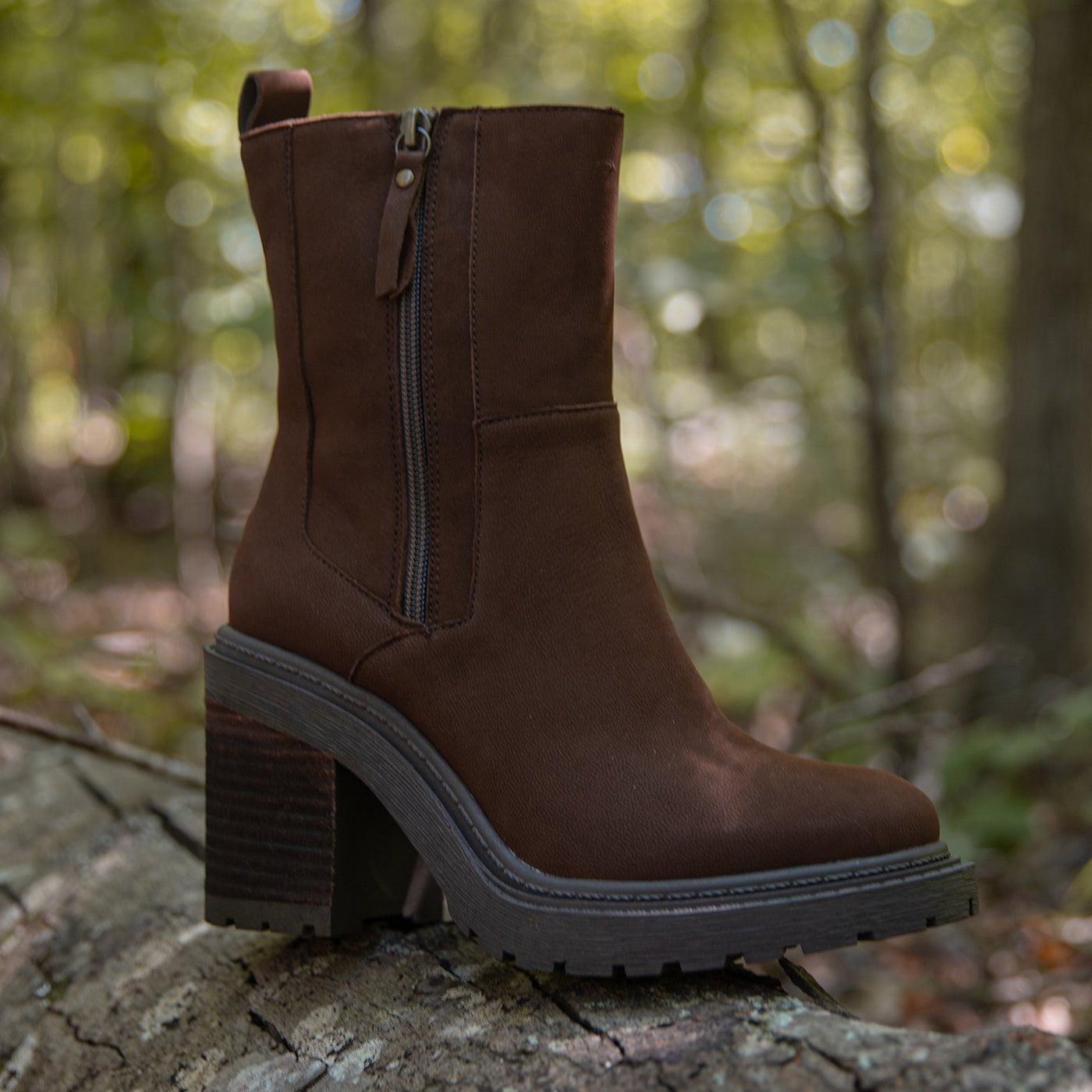 HABITUS in BROWN Heeled Ankle Boots