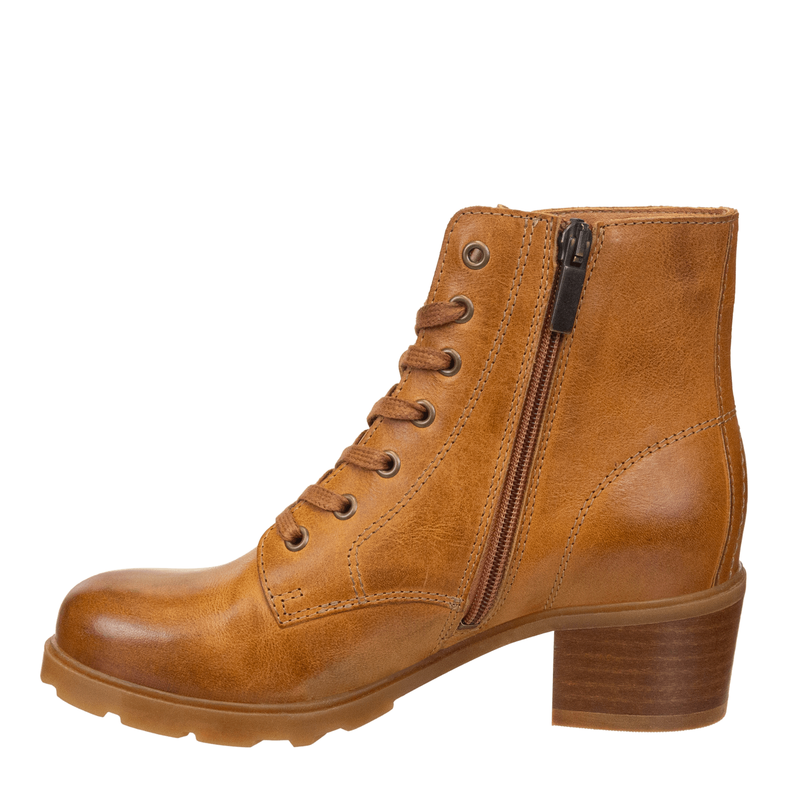 ARC in CAMEL LEATHER Heeled Ankle Boots
