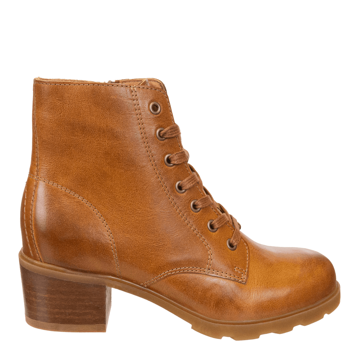 ARC in CAMEL LEATHER Heeled Ankle Boots