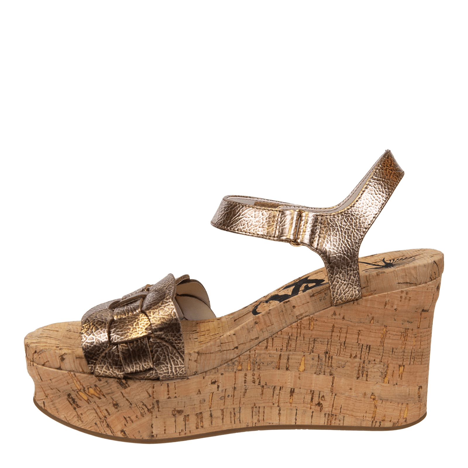 CHARLESTON in GOLD Wedge Sandals