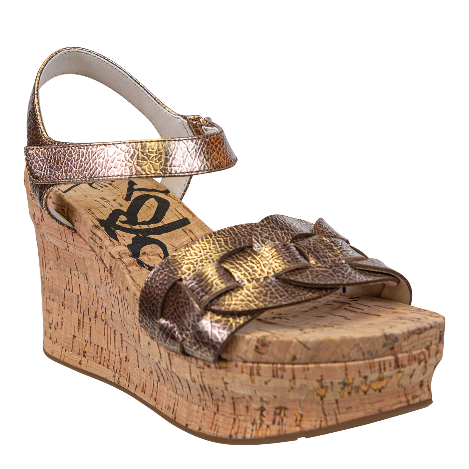 CHARLESTON in GOLD Wedge Sandals