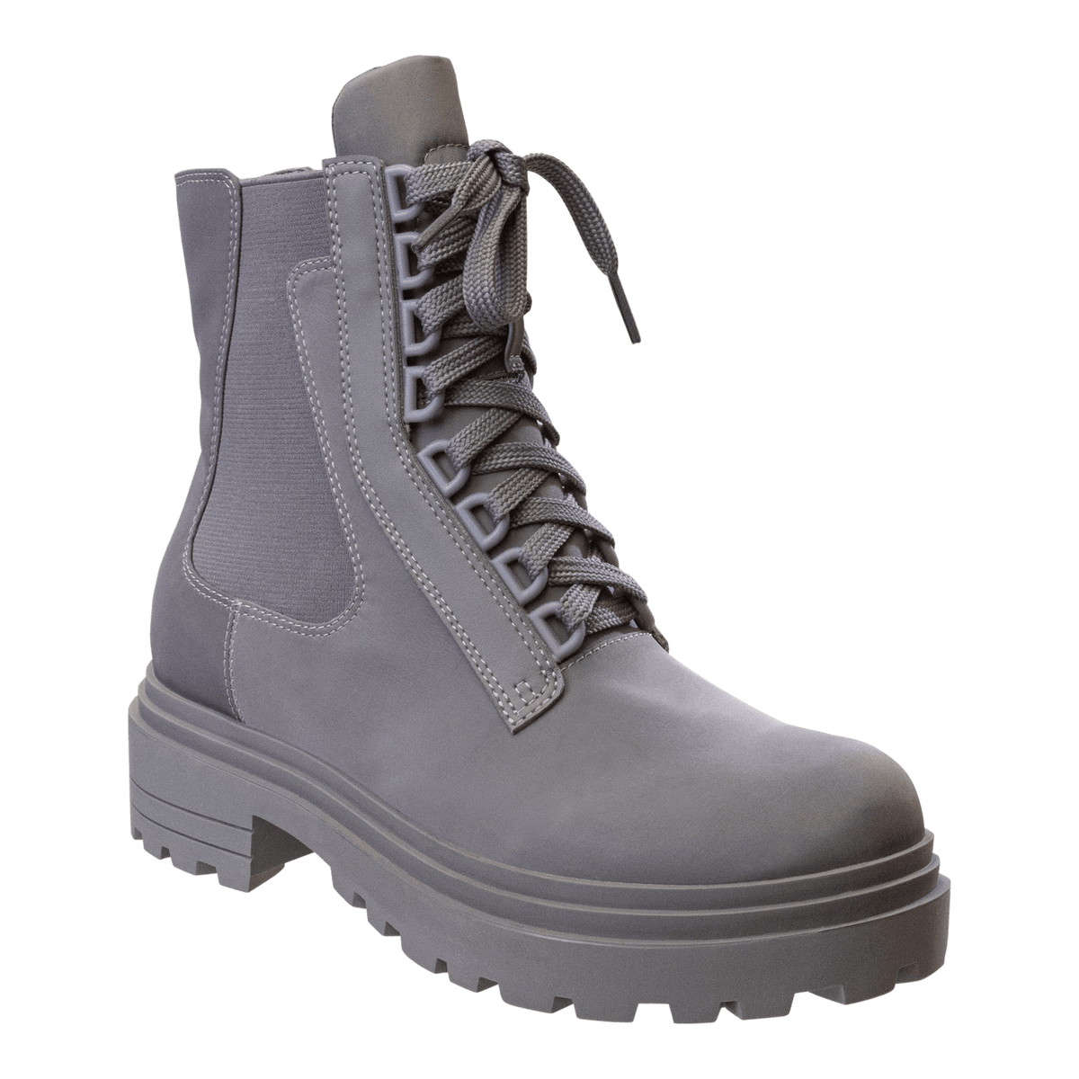 COMMANDER in GREY Combat Boots