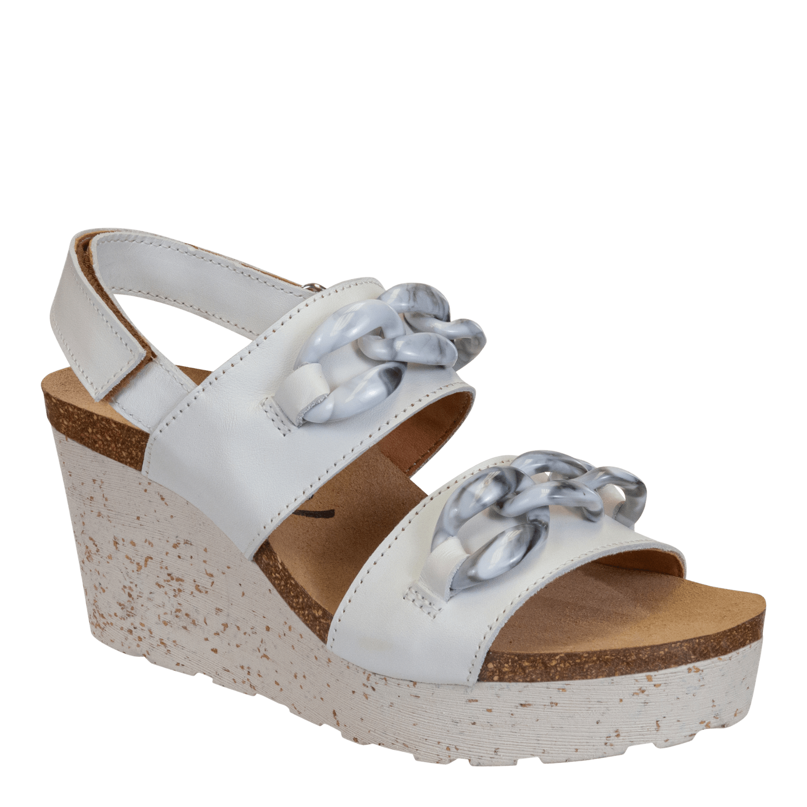 FAIR ISLE in CHAMOIS Wedge Sandals