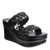 FLUENT in BLACK Wedge Sandals