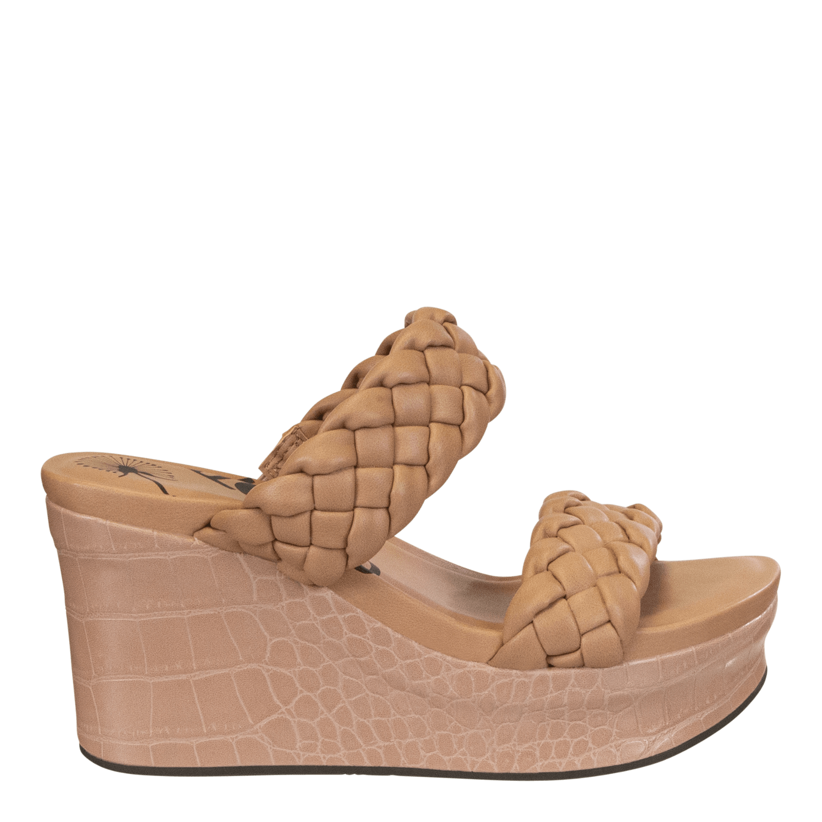 Womens tan 2025 wedge shoes