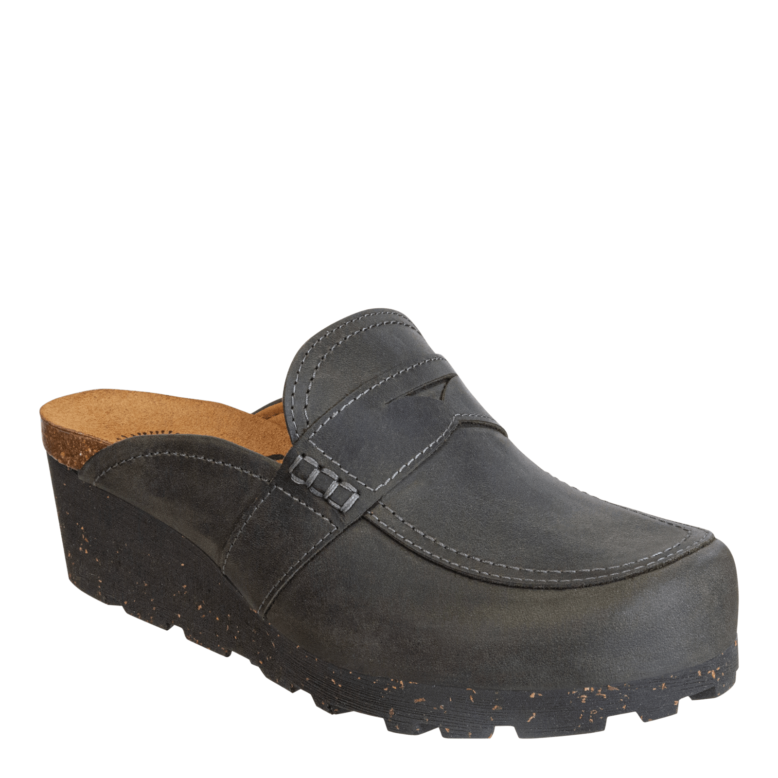 HOMAGE in CHARCOAL Wedge Clogs