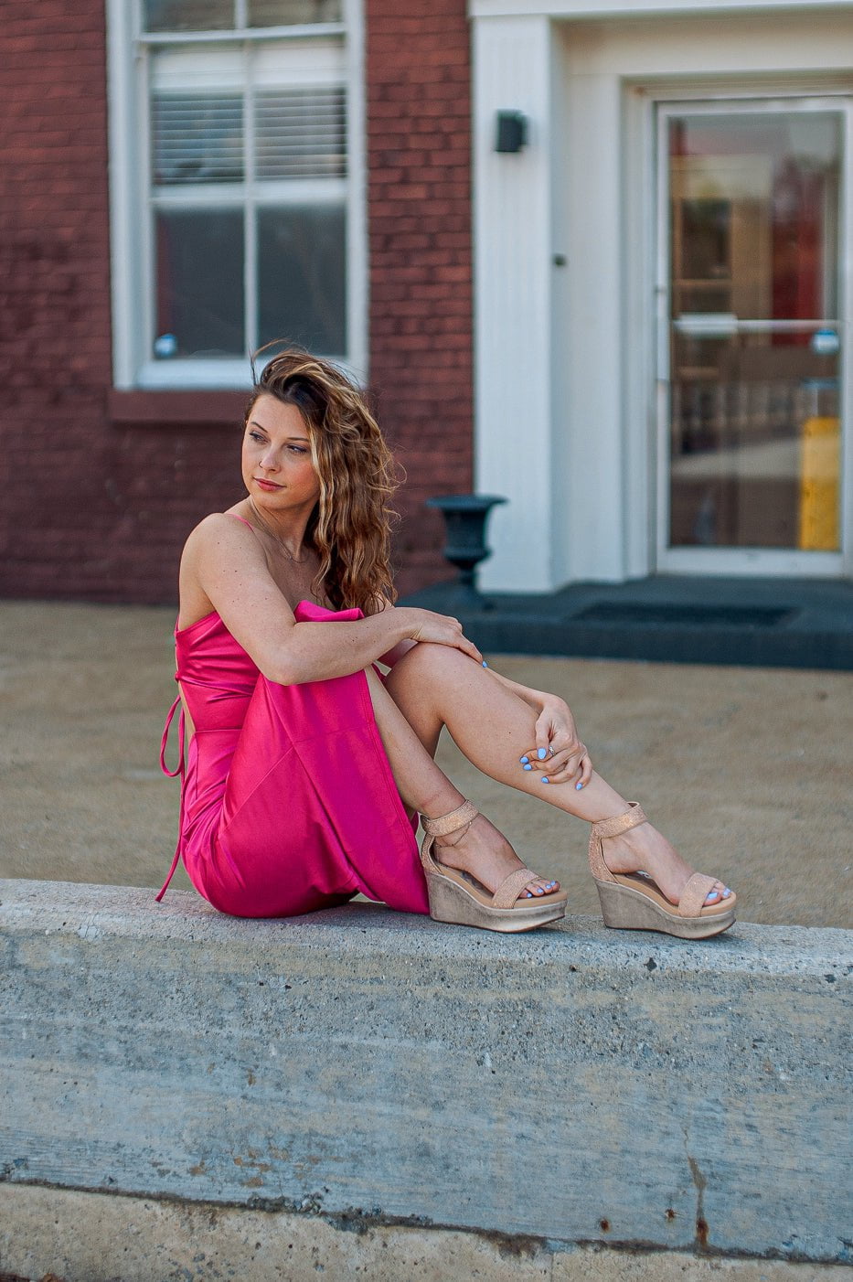 STATUS in ROSE GOLD Wedge Sandals - OTBT shoes STATUS in ROSE GOLD Wedge Sandals - OTBT shoes