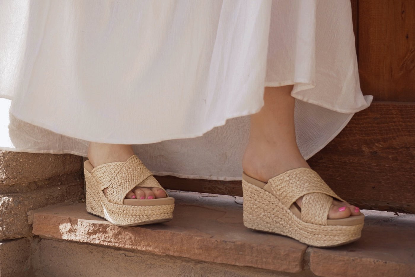 Natural espadrille wedges online