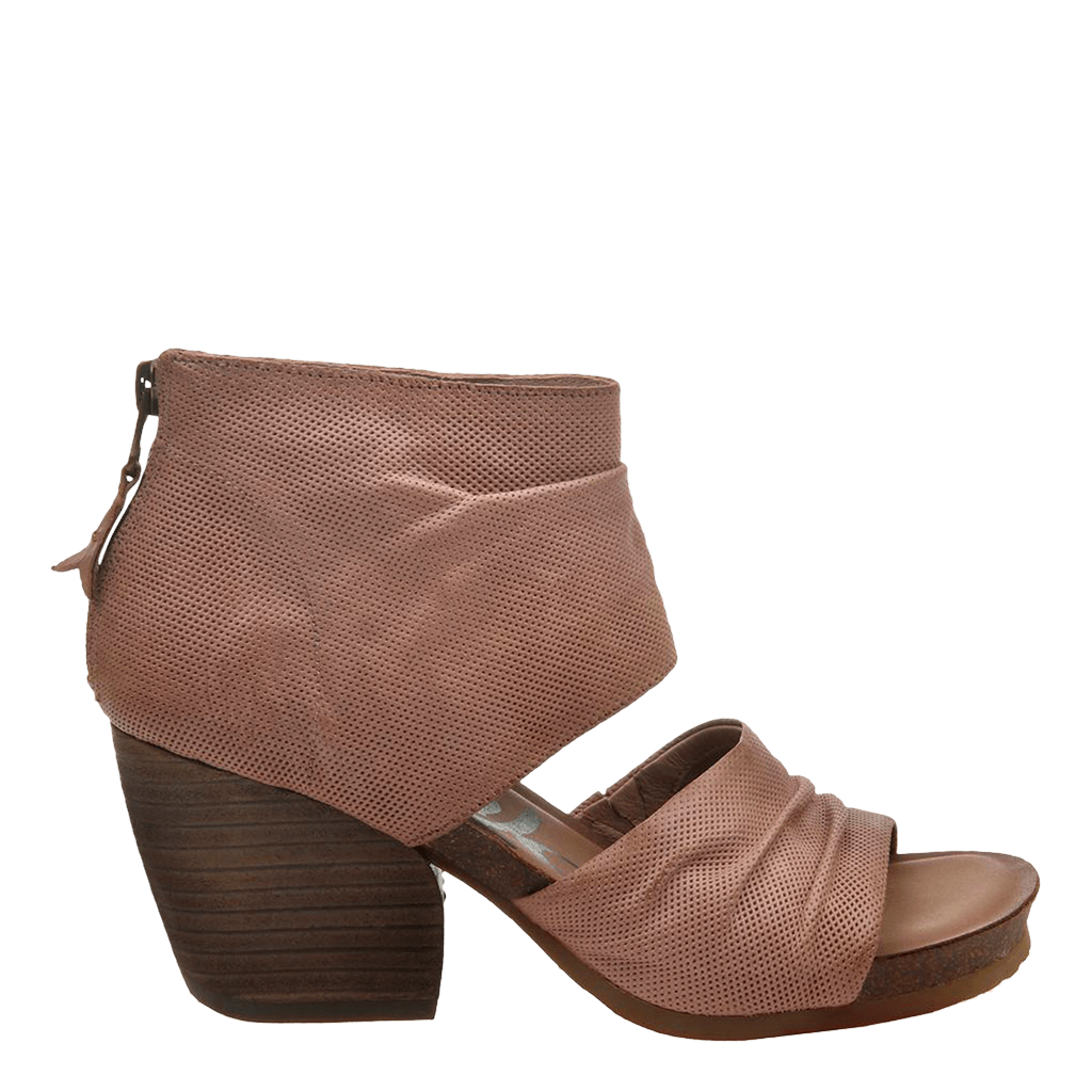 Womens heeled sandal patchouli in mauve