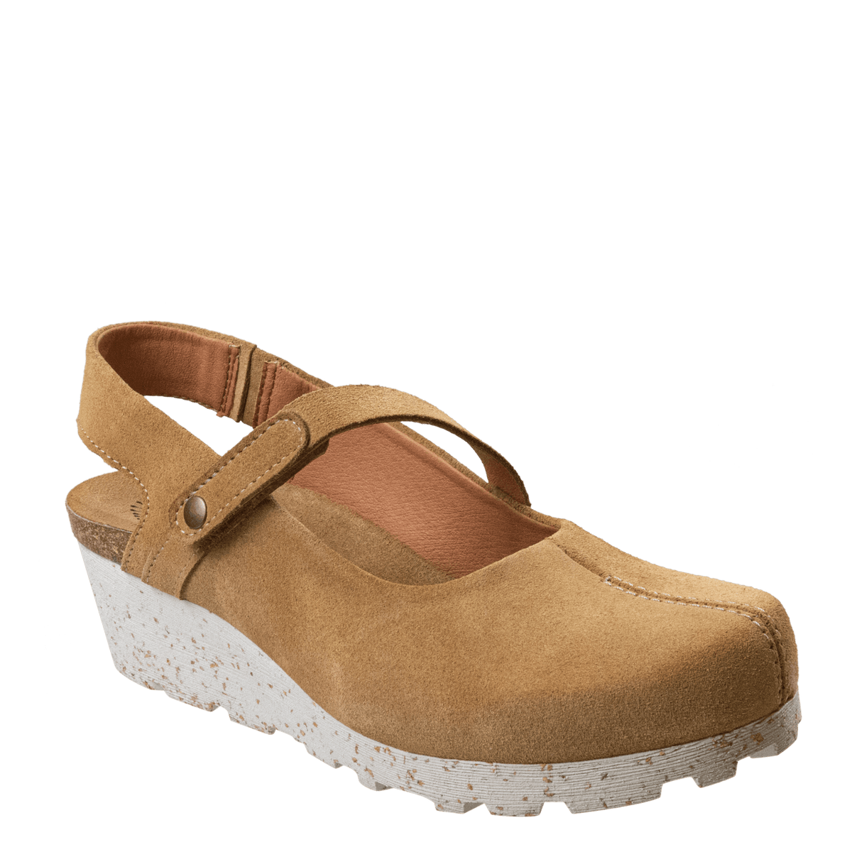 PROG in BEIGE Wedge Clogs
