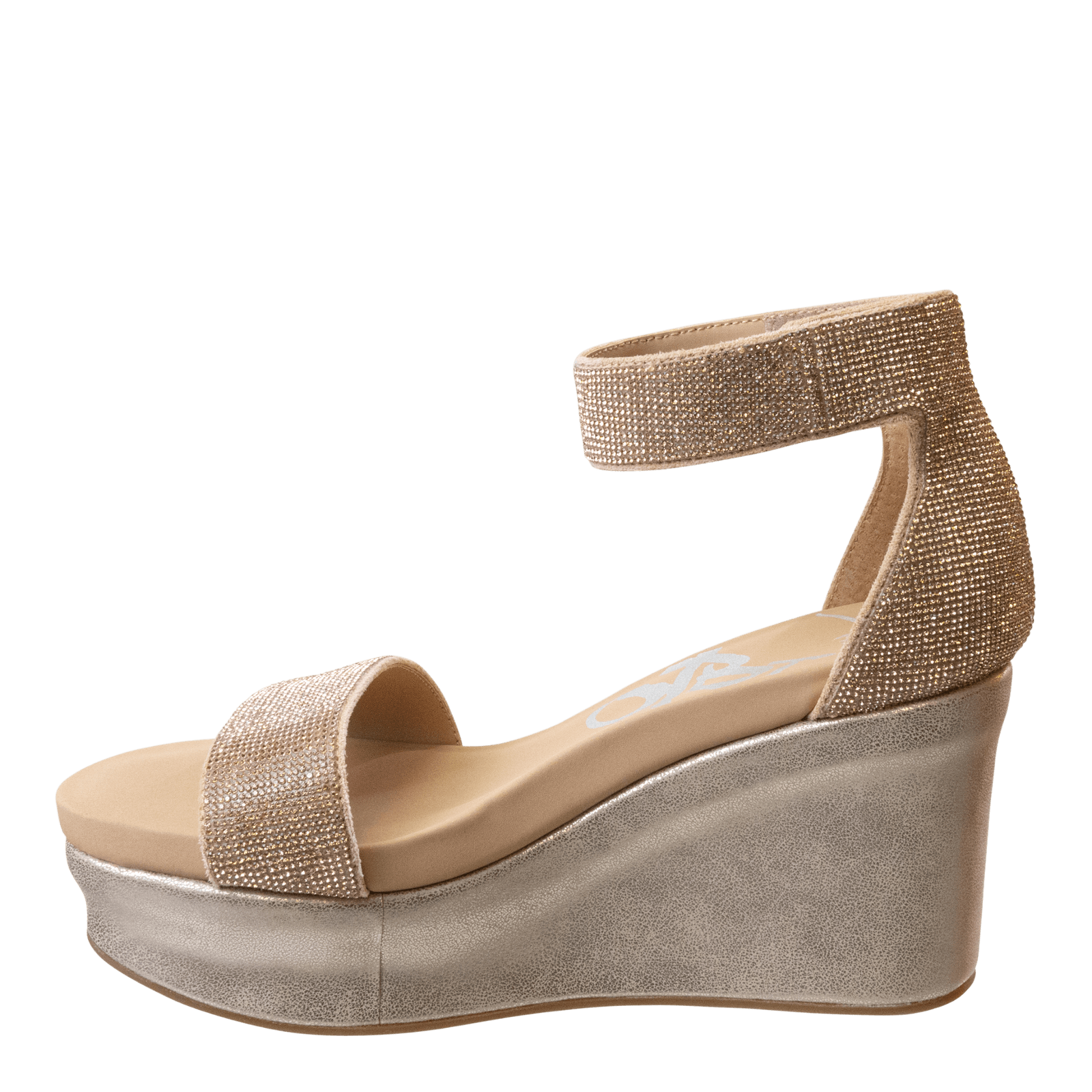STATUS in ROSE GOLD Wedge Sandals