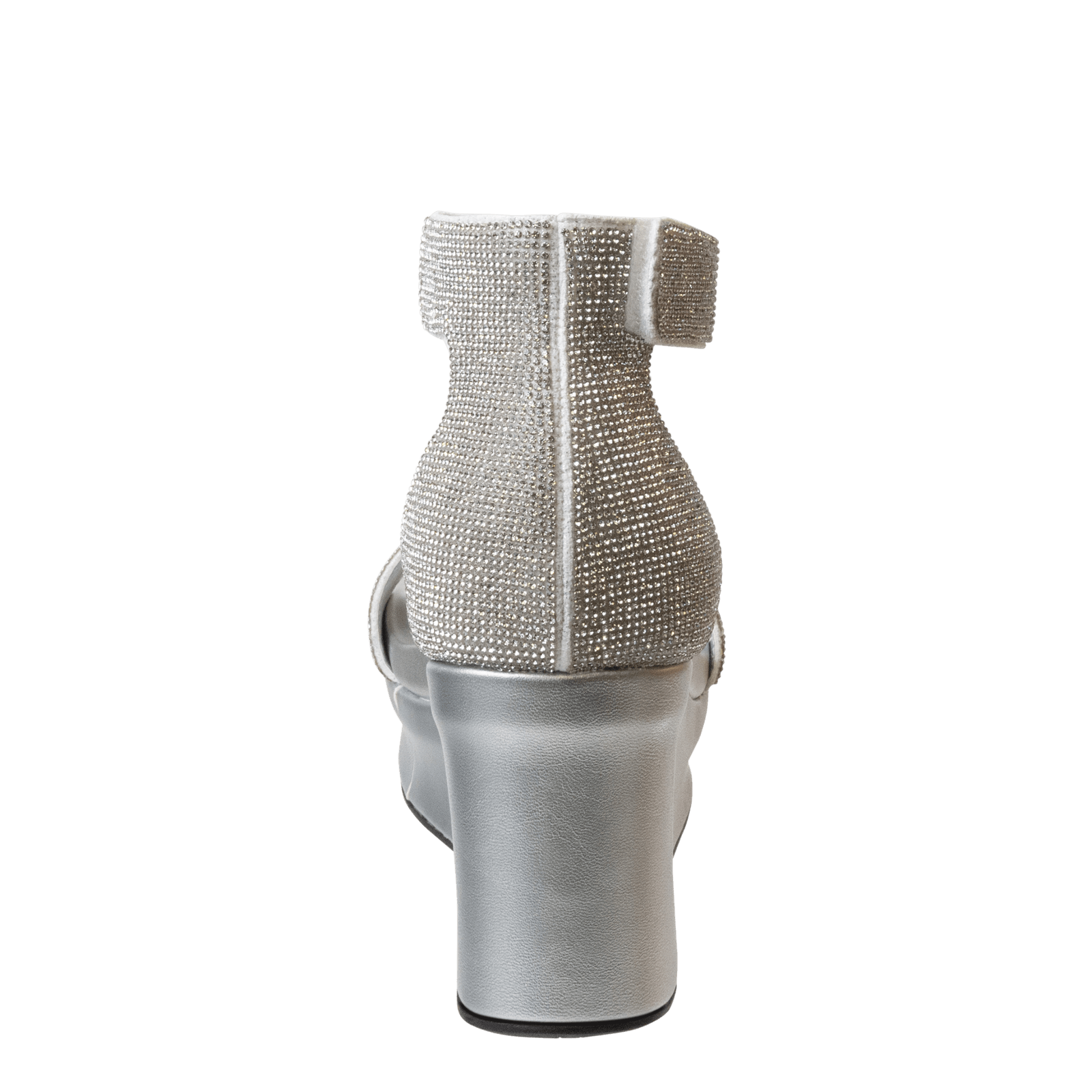 STATUS in SILVER Wedge Sandals OTBT shoes