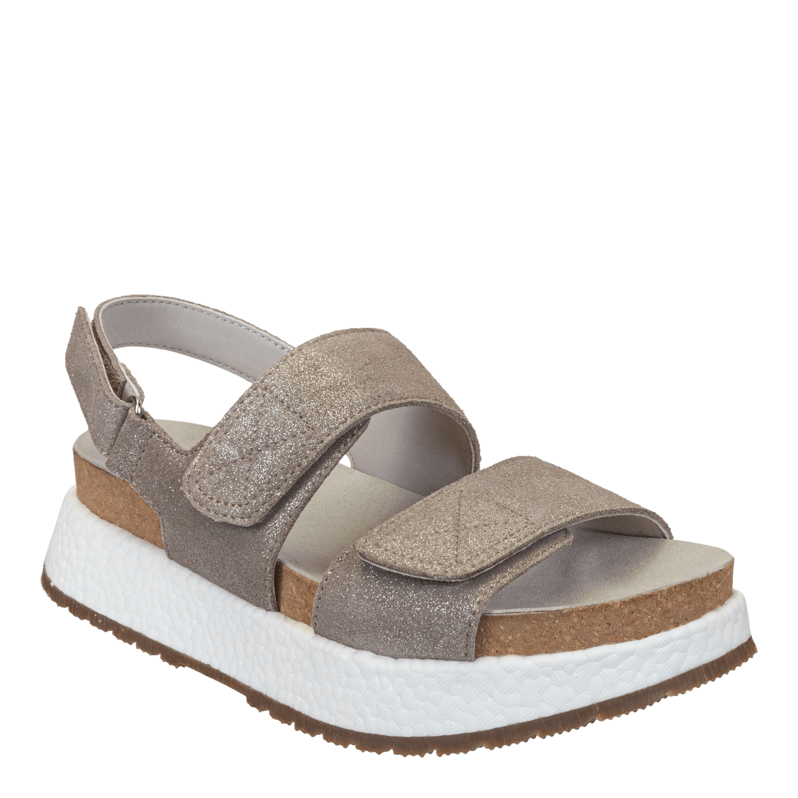OTBT - FLUENT in SILVER Wedge Sandals - Knitted Belle Boutique