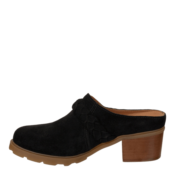 WEST in BLACK Heeled Mules OTBT shoes